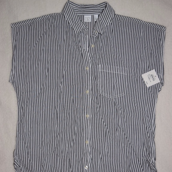 bp Tops - NWT! BP Striped Short Sleeve Button Down Shirt